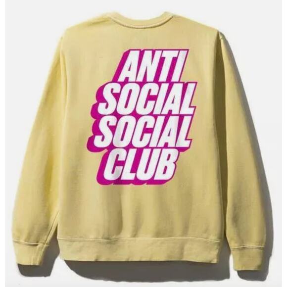 ASSC Blocked Crewneck Yellow XL‎ ASSW423 New In Bag - Picture 1 of 6